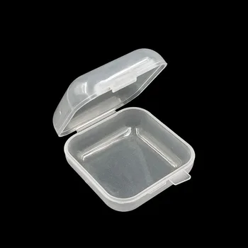 1 шт./компл. Мини-прозрачный Пластиковый ящик для хранения ювелирных изделий, Прозрачный Органайзер для хранения, Многофункциональное Портативное хранилище
