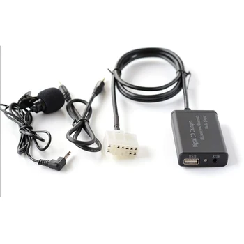 12-Контактный Авто Bluetooth Музыкальные Комплекты Громкой Связи MP3 AUX Адаптер Интерфейс USB Зарядка Для Toyota Lexus Scion 2003-2011