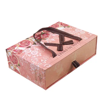 1шт Романтическая подарочная коробка Сумки Портативная коробка для упаковки подарков Портативная подарочная коробка