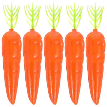25шт Имитация моркови Реалистичные модели поддельной овощной моркови для мини-вилл
