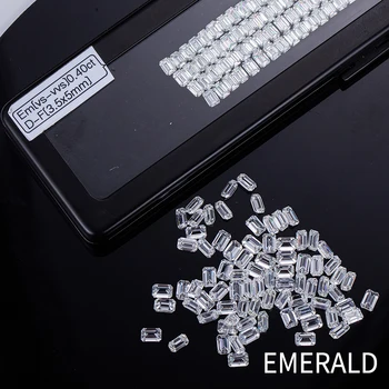 2x3 мм - 5x7 мм EMERALD DEF VS Melee Изумруд, выращенный в лаборатории бриллиант