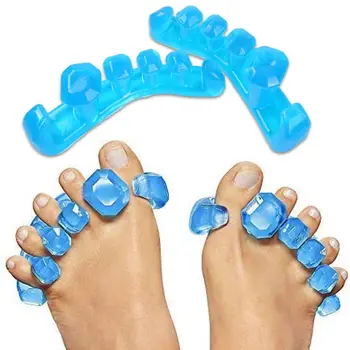 2шт (1 пара) Мягкий разделитель пальцев ног Силиконовые Профессиональные выпрямители Инструменты Корректор вальгусной деформации пальцев рук Моющиеся принадлежности для педикюра