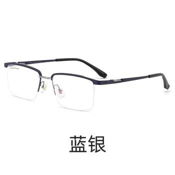 54 мм Ультралегкие Квадратные Удобные Большие очки из чистого титана Модная Оправа для оптических очков по рецепту Для мужчин 2028