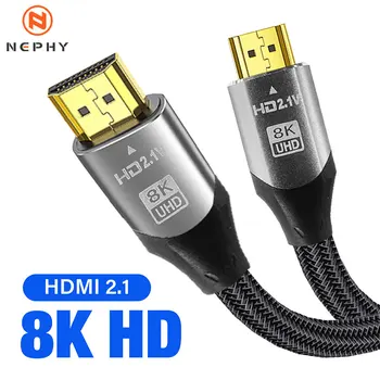 8K HDMI Кабель HDMI 2.1 Провод для Ноутбуков Xiaomi Xbox Serries X PS5 PS4 Chromebook 120 Гц HDMI Разветвитель Цифровой Кабель Шнур 5 м 10 М