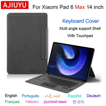 AJIYUYU для Xiaomi Pad 6 Max 14 Смарт-сенсорная клавиатура планшета Чехлы для MI PAD 6 MAX 14 