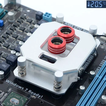 FREEZEMOD компьютерный процессор AMD блок водяного охлаждения процессора 2020 ЖК-дисплей температуры на экране VA. UPR-2020A