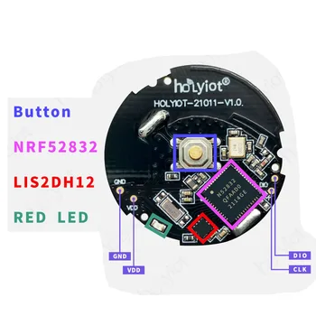 Holyiot nRF52832 2,4 ГГц BLE Bluetooth 5,0 Низкоэнергетический Модуль ibeacon 3-осевой Датчик Акселерометра Внутренний Маяк Позиционирования