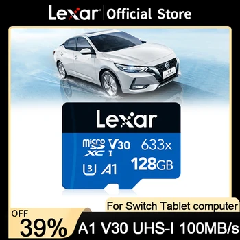 Lexar 633X Карта Памяти 128 ГБ Класса 10 Micro SD Карта 64 ГБ 32 ГБ Флэш-Карты SDHC/SDXC UHS-I Blue TF Карты для Видеорегистратора/Видеокамеры