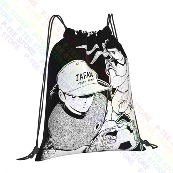 Maglia Holly E Benji Captain Tsubasa Cartone Anni 80 Calcio Сумки на шнурках Спортивная сумка для плавания Школьная спортивная сумка