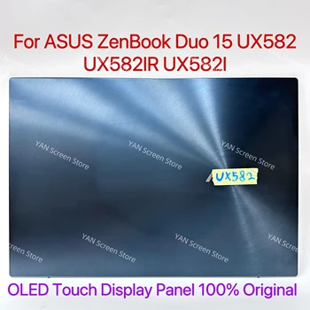 OLED 4K Для ASUS ZenBook Pro Duo 15 UX582 UX582l UX582lr Панель Дисплея Сенсорный Экран Дигитайзер В Сборе Верхняя Половина Оригинальная