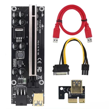 PCIE Riser Riser PCI Express X16 Температура Напряжение 6P USB майнинг-райзер для видеокарты