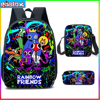 ROBLOX Новый рюкзак Rainbow Friends, Детский сад, Маленькая детская школьная сумка с мультяшным рисунком, Mochila, Аниме Для девочек, Детские игрушки, подарки