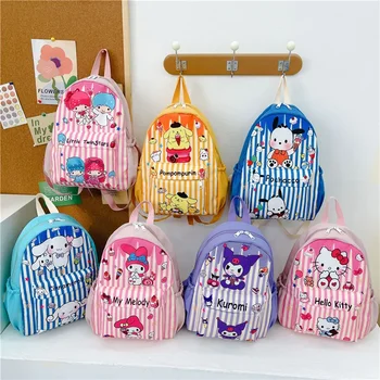 Sanrio hello kitty/ Новый детский рюкзак, милый школьный рюкзак для студентов, рюкзак для мальчиков и девочек с героями мультфильмов, сумка kuromi на плечо