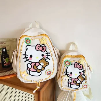 Sanrio hello kitty рюкзак школьная сумка cream star KT cat сумка через плечо дорожная сумка сумочка