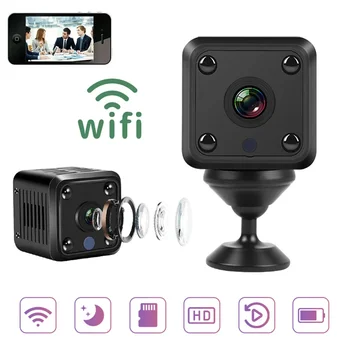 X6 Мини IP-камера WiFi Спортивная камера HD 1080P Беспроводное видеонаблюдение Встроенный аккумулятор IP-камера ночного видения Умный дом