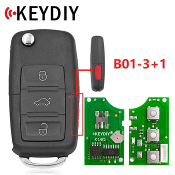 XNRKEY Remote серии B B01-3+1 4 кнопки kd Remote для ключей в стиле Vw для машины kd900 (kd200)