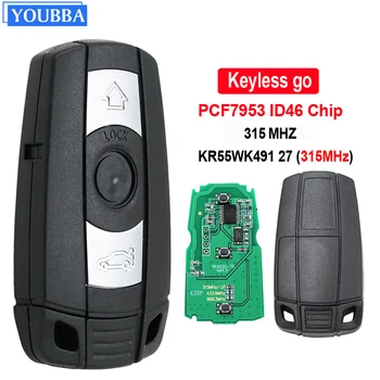 YOUBBA Full Smart Remote Key для BMW 1 3 5 Серии X5 X6 315 МГЦ ID46 с Системой Комфортного Доступа 
