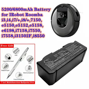 Аккумулятор Cameron Sino ABL-D1 для iRobot Roomba i3, i4, i7/+, i8/+, 7150, e5150, e5152, e5158, e6198, i7158, i7550, i7558, i31502F, i8550