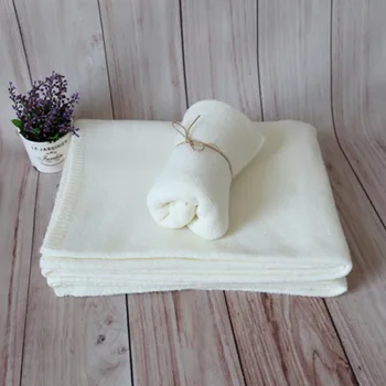 Белая пушистая детская накидка из джерси, эластичный мешочек для пеленания, мягкий чехол-мешок для фасоли, одеяло для позирования новорожденного, фоновый слой ткани