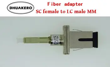 бесплатная доставка AB42E SC женский-LC мужской 3шт ММ 62,5/125 режим Волоконно-оптический соединитель фланцевый соединитель адаптер