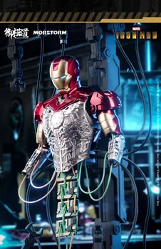 В наличии Электронная модель Morstorm Marvel Iron Man Mk3, сборная модель, Фигурки из коллекции аниме, Модели игрушек Тони Старка