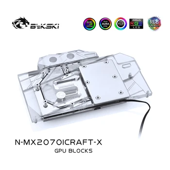 Водяной блок Bykski используется для MAXSUN RTX 2060/2070 Super iCraft 8G/Блок Медного Радиатора с Полным покрытием / 3PIN 5V A-RGB /4PIN 12V RGB