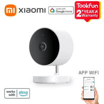 Глобальная версия Xiaomi Outdoor Camera AW200 Smart Alexa Google Home 940nm ночного видения IP65, Водонепроницаемые и пыленепроницаемые Голосовые вызовы