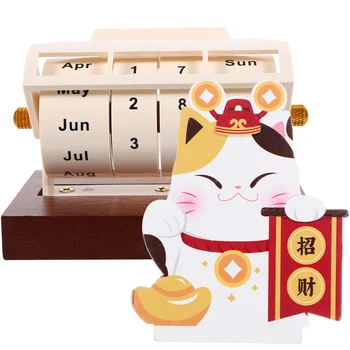 Декоративный вечный календарь для ежедневного использования, деревянный стол для дома, стол для офиса