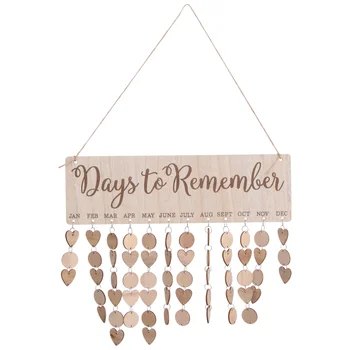 Деревянный календарь-напоминание в скандинавском стиле своими руками, мемориальная доска, Дни рождения семьи и друзей, Празднования, Настенные украшения