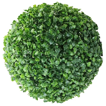 для вечеринки с искусственными Топиариями используются декоративные шарики из зеленых листьев, Листья травянистого растения