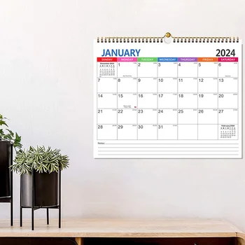 для Ежедневного Планировщика Расписания на 2024 год Настенный Календарь De Adviento Maquillaje Household