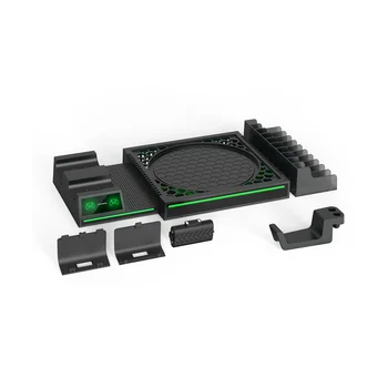 Для игрового хоста FOMIS ELECTRONICS Охлаждающая подставка для Xbox серии X Вертикальная подставка док-станция для зарядки геймпада для аксессуаров XSX
