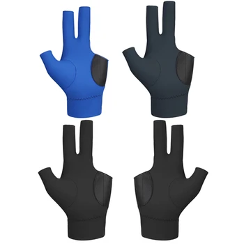 Дышащие бильярдные перчатки с 3 пальцами, Бильярдные перчатки для левой/правой руки, бильярдные перчатки, аксессуары для бильярда для женщин и мужчин