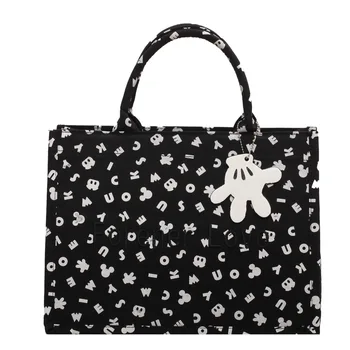 Женская сумка-тоут с надписью Disney Mickey Mouse, новинка 2022 года, весна-лето, мультяшная милая сумочка через плечо, сумка для хранения в автомобильном холодильнике