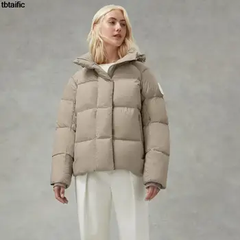 Женский пуховик из белого гусиного пуха, зима 2023, Высококачественная утолщенная теплая повседневная Классическая куртка для женщин