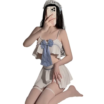 Женский сексуальный наряд горничной Сексуальное женское белье для косплея горничной Сексуальное платье горничной Непослушное платье горничной Сексуальный костюм горничной