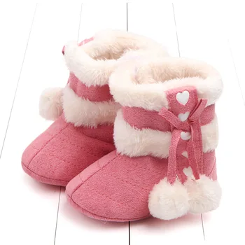 Зимняя детская обувь, обувь для малышей, обувь для малышей, теплые сапожки принцессы, обувь для малышей для девочек, Обувь для новорожденных