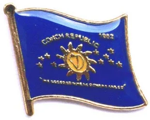 Значок-булавка с одним флагом Республики Конго.