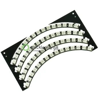 Кольцевые Настенные Часы 60 Super Bright WS2812 5050 RGB LED Panel Lamp для Модуля Платы Arduino