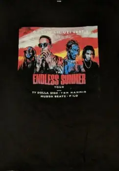 Концертная футболка G-Eazy Lil Uzi Vert Ty Dolla $ign YBN Nahmir “Endless Summer”