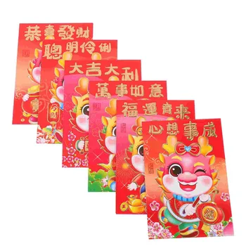 Красные конверты Год Дракона Творческий Весенний фестиваль Хунбао Новогодние украшения Lucky Money Bless