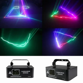 Лазерный проектор мощностью 500 МВт оборудование для лазерного сканирования праздничной сцены 90-240 В RGB 3D DJ оборудование Рождественское шоу свадебное освещение
