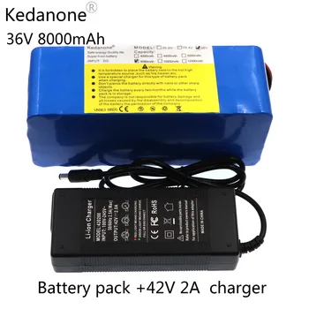 Литиевая батарея большой емкости 36 V 8ah Kedanone + Массовая упаковка включает бесплатную доставку аккумулятора 42 v 2A chager для электрического велосипеда