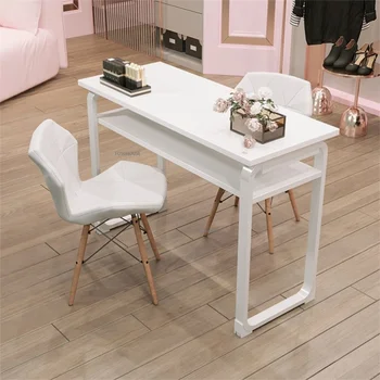 Маникюрный стол в японском стиле Современный Простой Минималистичный Белый Маникюрный стол Салонная мебель Экономичный Набор стульев для маникюра для макияжа