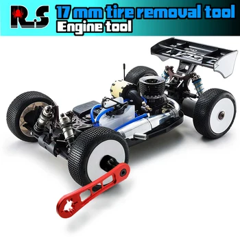 Модель автомобиля RS Red Spider 1: 8 Инструмент для разборки шин с 17-мм гнездом, инструмент для разборки маховика двигателя R47