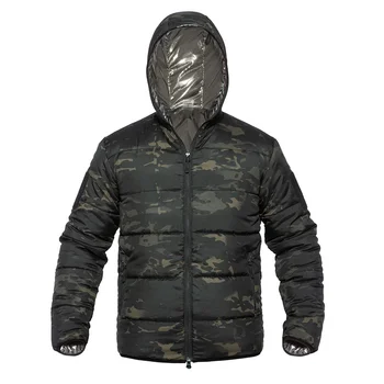 Мужская зимняя камуфляжная тактическая военная куртка с капюшоном, легкая Рабочая хлопчатобумажная парка, мужская верхняя одежда для охоты на открытом воздухе, пальто