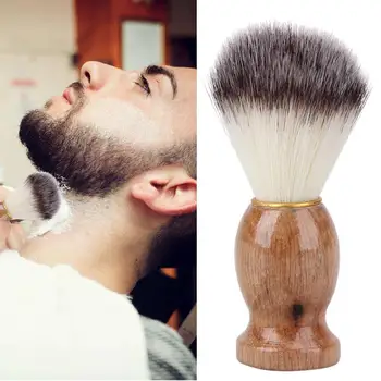 Мужская кисточка для бритья из барсучьей шерсти, парикмахерская, мужской прибор для чистки бороды на лице, инструмент для бритья, бритвенная щетка для мужчин