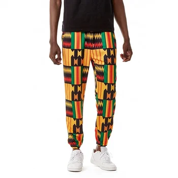 Мужские брюки для бега трусцой с африканским принтом, традиционные повседневные брюки в стиле хип-хоп, мужская уличная одежда Harajuku, спортивные штаны для бега трусцой.