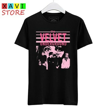 Мужские черные футболки The Velvet Underground Nico Rock Band Legend Размер футболки S-3XL
