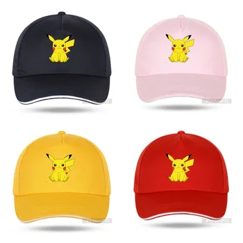 Новая бейсбольная кепка с рисунком Покемона, аниме-персонаж Пикачу, шляпа с утиным языком, модная солнцезащитная кепка, детский подарок на день рождения